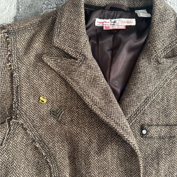 Vintage 100% Wool blazer sz S - Picture 2 of 9